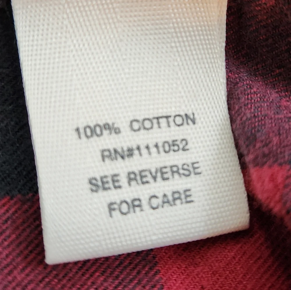 Mudd brand Red plaid long sleeve button front shirt - Picture 2 of 3